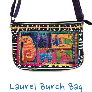 Laurel Burch Puppy Love bag. Size 13 X 9"